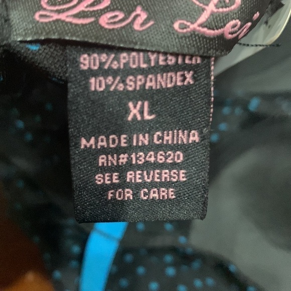 NWT Black/turquoise babydoll sleep dress chemise Womens Sz XL - Picture 15 of 16